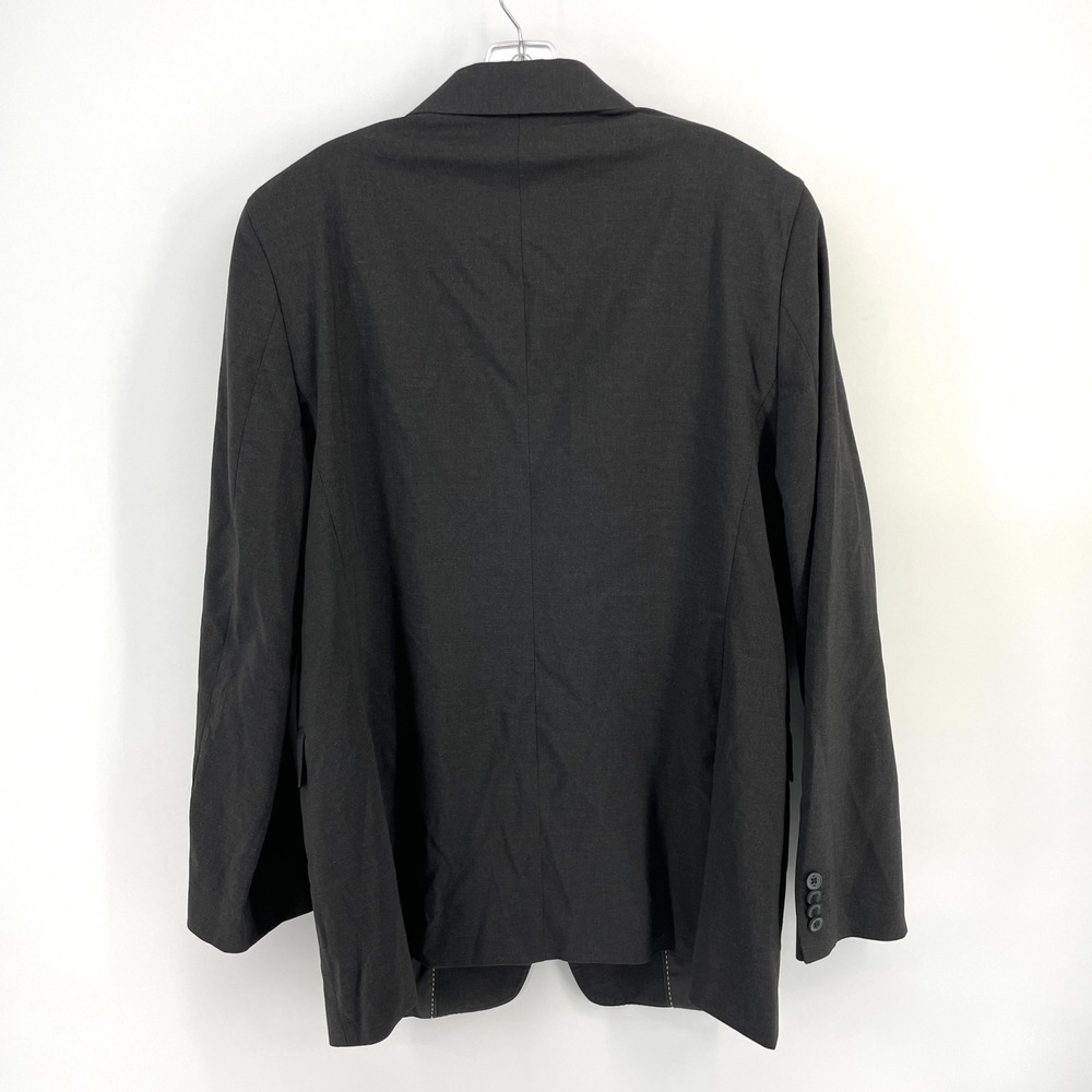 Banana Republic Tailored Fit Blazer Mens 44L Charcoal Grey Business Suit Jacket - Picture 7 of 10